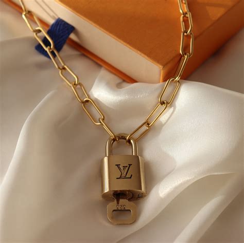 louis vuitton lock necklace|Louis Vuitton lock necklace price.